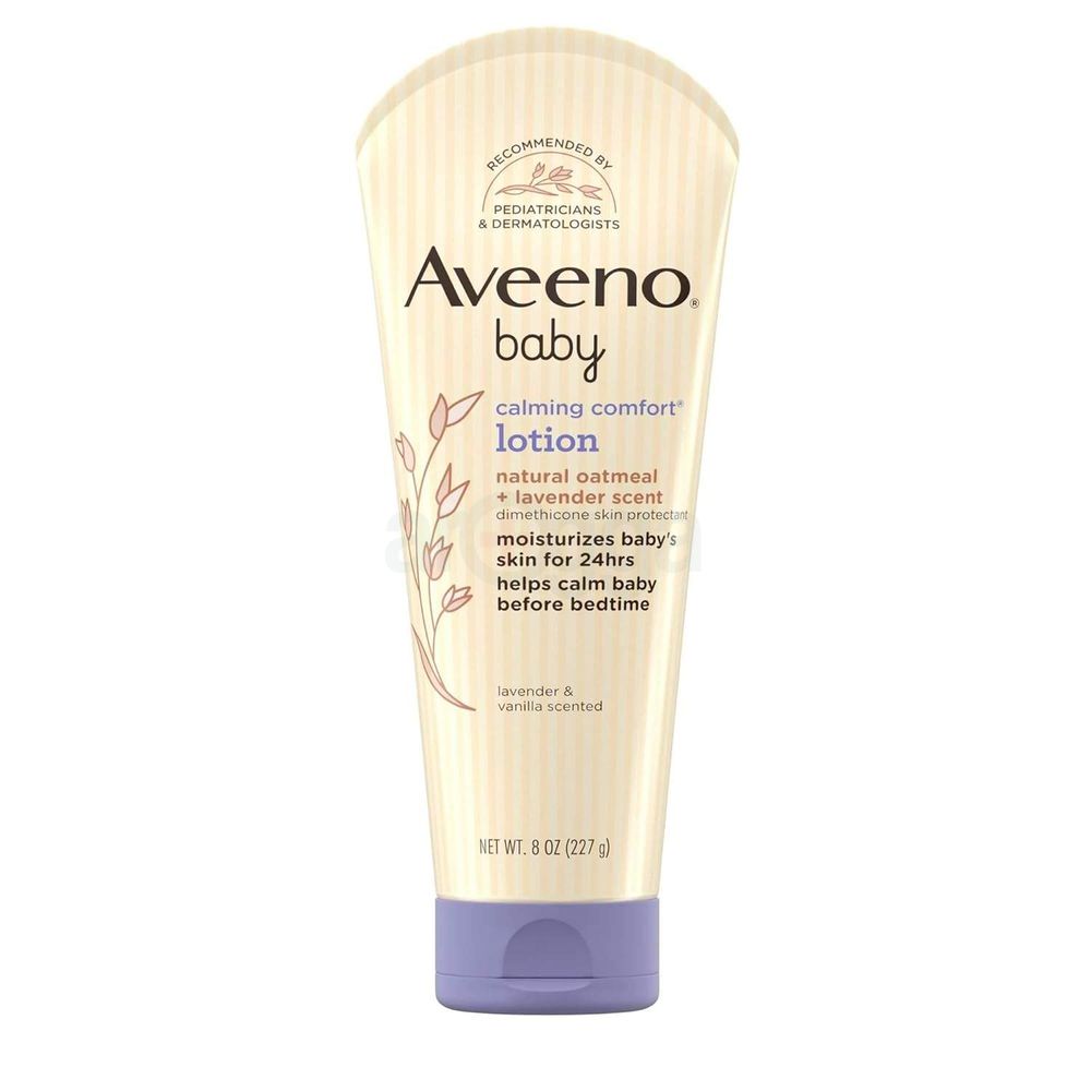Aveeno Baby Calming Comfort Lotion with Natural Oat, Lavender & Vanilla Scent